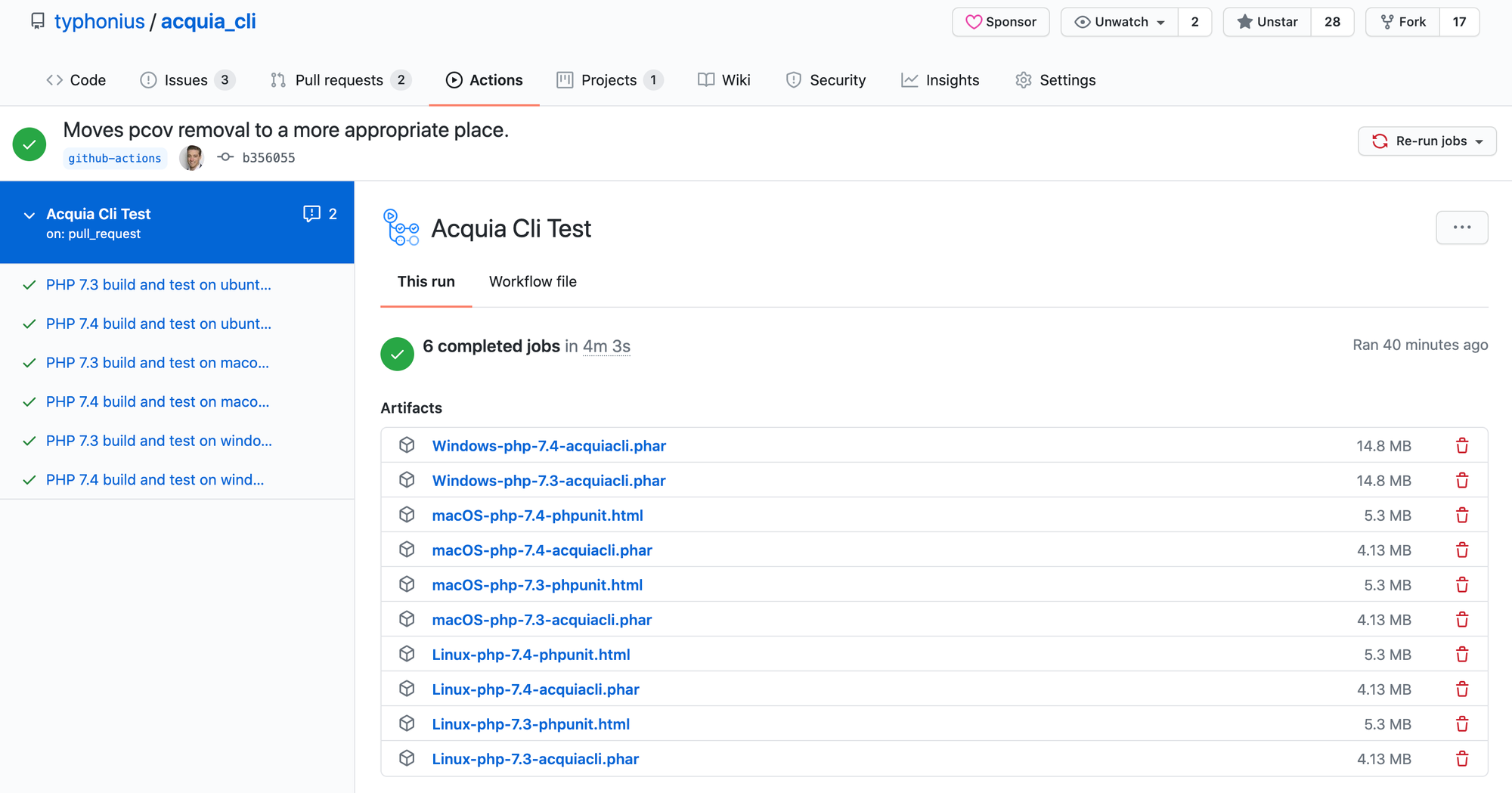 Moves pcov removal to a more appropriate place typhonius acquia cli b356055